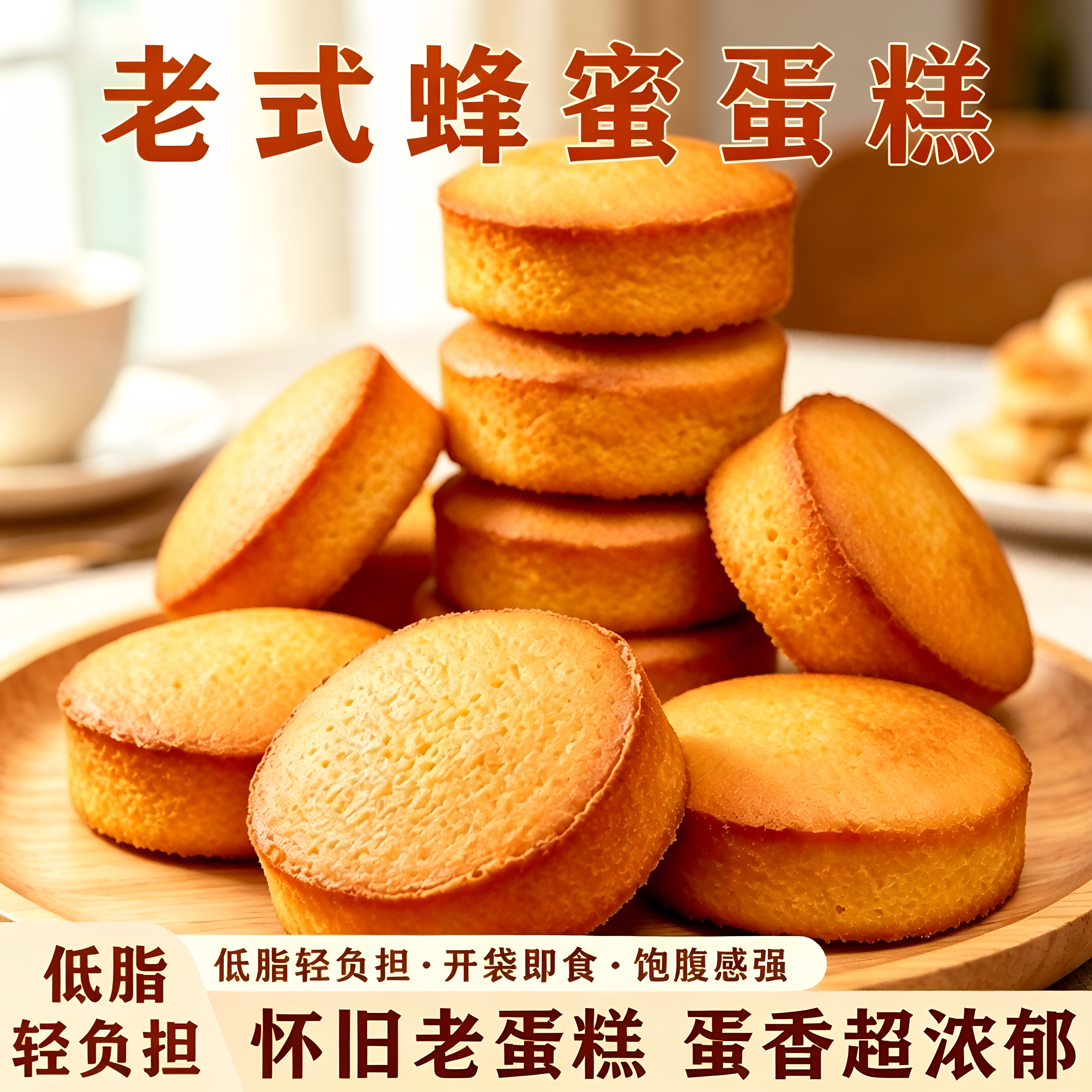 东北老式蜂蜜蛋糕槽子糕500g装