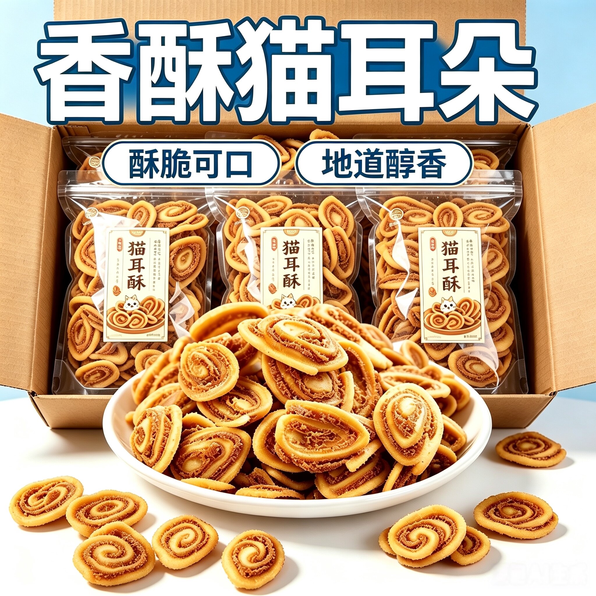 怀旧休闲零食饼干酥脆解馋点心