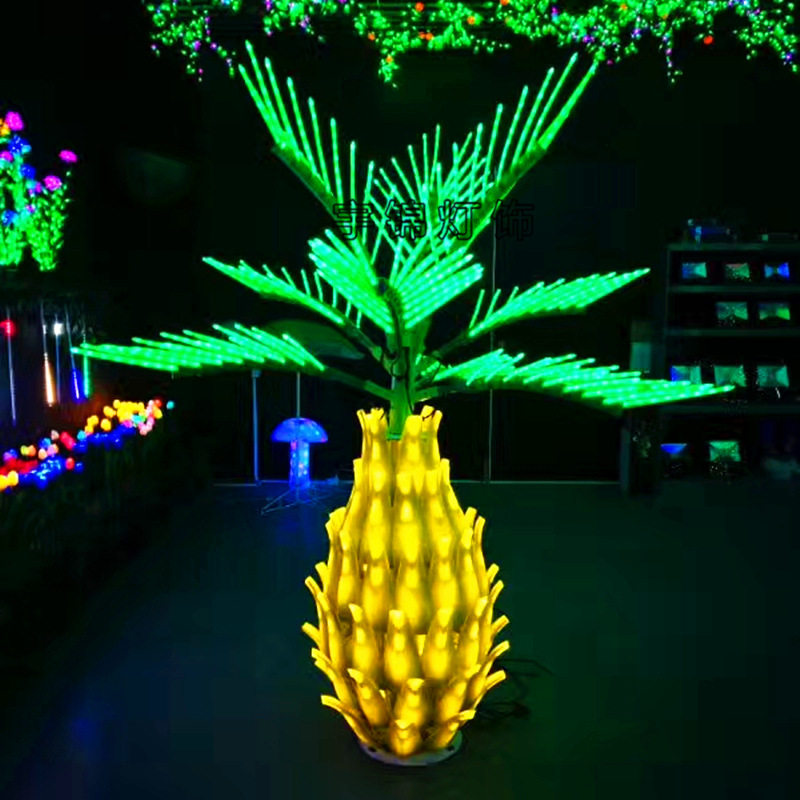 宇锦源头厂家LED棕榈树 葵树灯 高2米12片叶菠萝发光椰子树灯