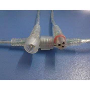 2P迷你透明公母对接插头3 4芯LED灯具汽车连接器防水电源线对接线