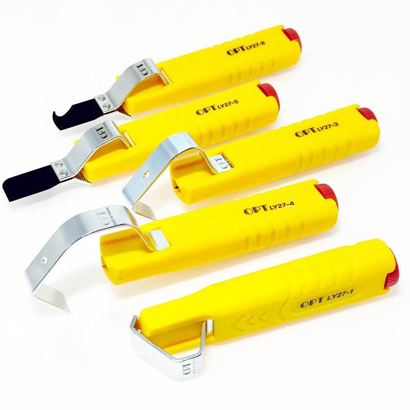 中国台湾OPT电线电缆中间剥皮刀LY26-1 3 4 5 6脱皮刀旋转剥皮器