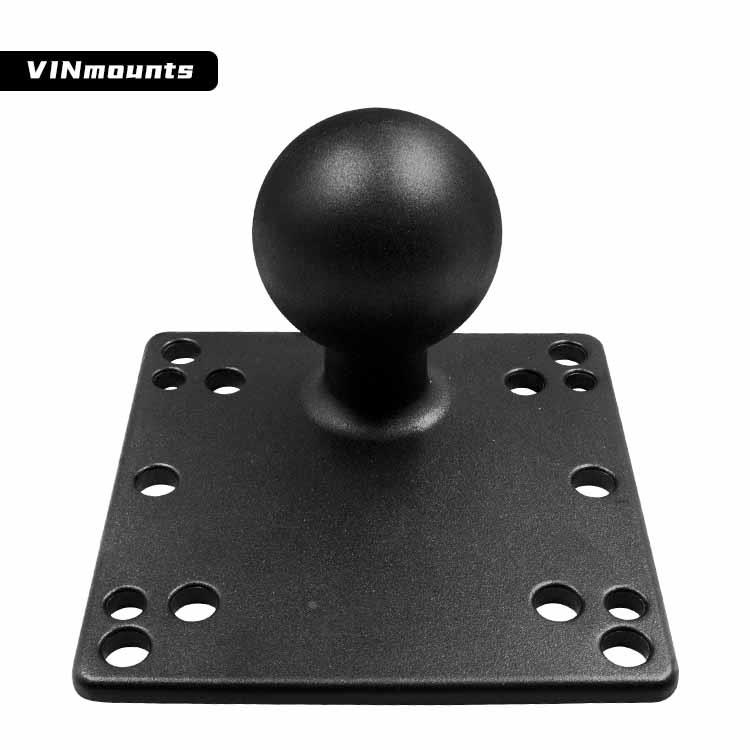 工控一体机重型显示器支架D型2.25英寸球头VESA100/75孔位方底座