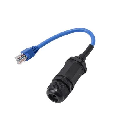 网络连接器纯铜信号线面板式室内外防水AP网桥网络工程屏蔽丝线