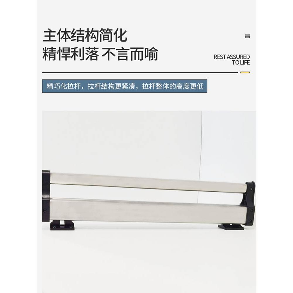 不锈钢款拉拉宜居衣帽省空间多功能收挂挂裤神器缩裤架抽拉顶装杆