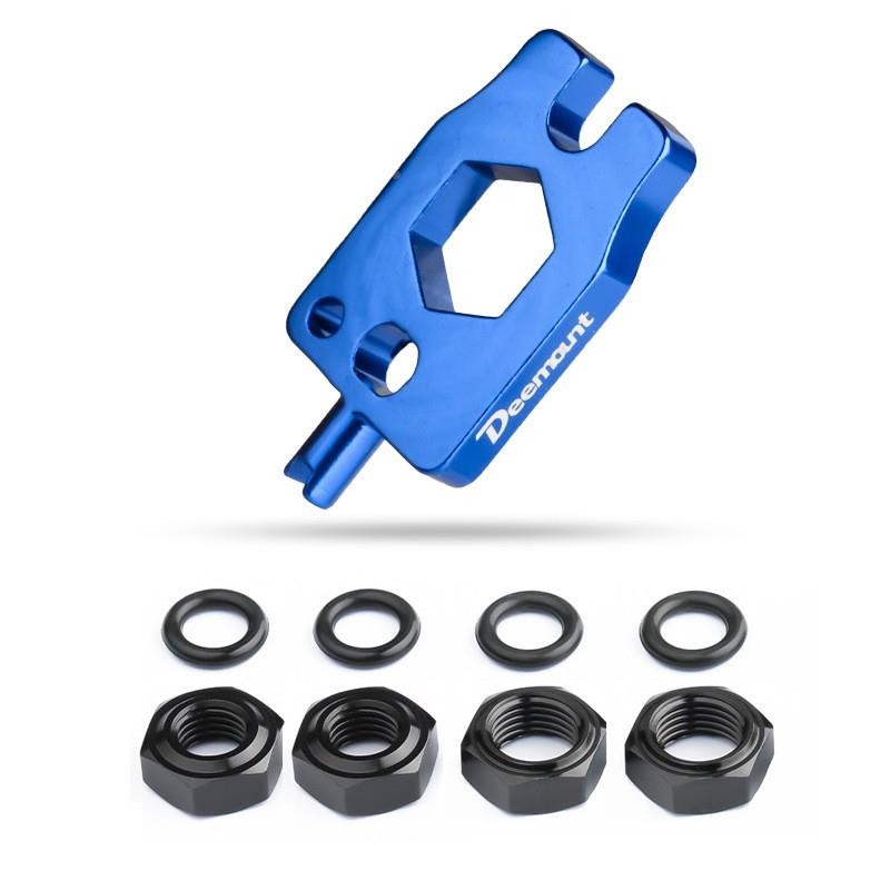 DEEMOUNT自行车真空胎美法气门嘴紧固螺帽气门芯拆卸工具扳手