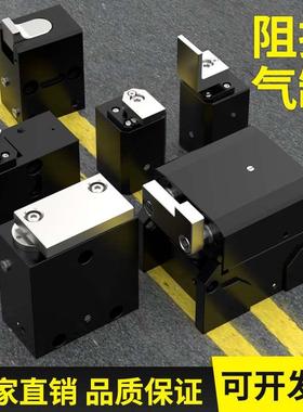 流水线阻挡气缸ZDQC50-10限位器带气缓冲迷你小气缸ADTC20挡停器