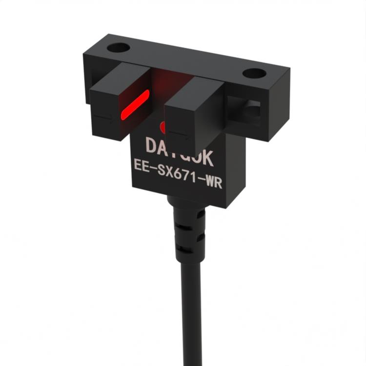 DAiGOK戴工U槽型光电传感器EE-SX671-WR四线NPN一开一闭PNP型光耦