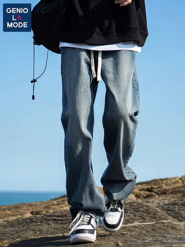 Демисезонные джинсы, штаны для отдыха, официальный продукт, в американском стиле, подходит для подростков