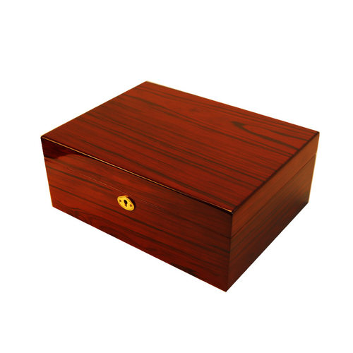 现货厂家直销高档雪茄盒雪松木盒钢琴烤漆雪茄保湿盒大容量雪茄箱