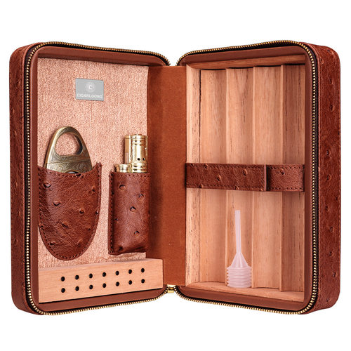 雪茄保湿盒套装旅行便携式醇香雪松木保湿箱保湿柜雪茄烟盒套装