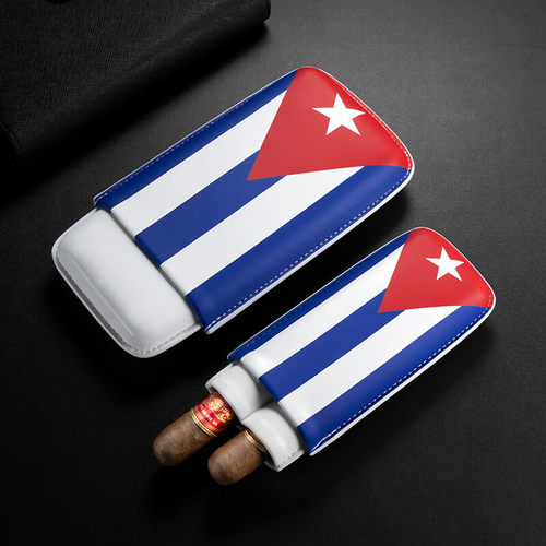 茄龙 （CIGARLOONG）雪茄套牛皮革面料贴合保湿醇化雪茄便捷式