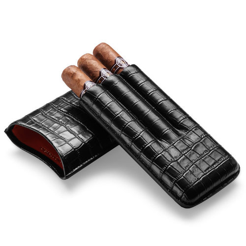 雪茄套旅行便携式雪茄皮套2支装雪茄套