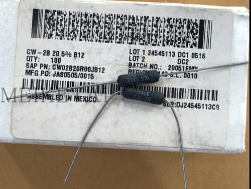 CW02B20R00JB12 CW-2B 线绕电阻 3.75W 20R 3W20欧 Vishay / Dale