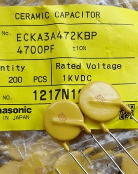 ECKA3A472KBP  1000V4700PF 进口日本松下高压瓷片电容