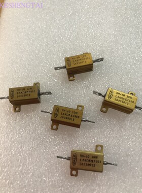 美国VISHAY DALE RH-10 10W 1.5K 1500R 1500欧 进口铝壳绕线电阻