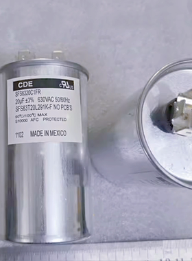 SFS63T20L291K-F  20UF 630VAC 替600V CDE 胆机滤波油浸无极电容