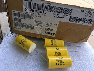 C4CAPUC3470AA1J 薄膜电容器1200v0.47uF 470nF KEMET 集美AV C4C