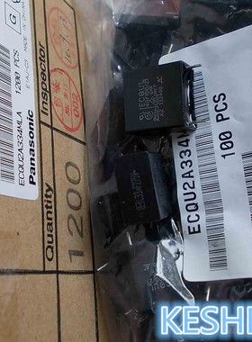 ECQU2A334MLA  薄膜电容器 ECQUL X2 275V0.33UF 松下Panasonic