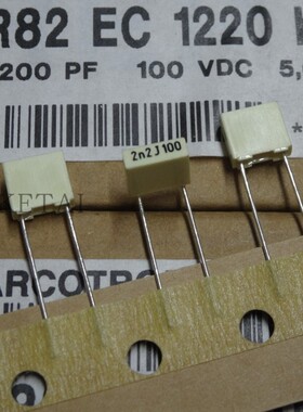 R82EC1220KT50J  薄膜电容器2200P 100V 2.2NF 2N2J100 KEMET集美