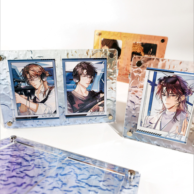 亚克力水波纹3寸渐变卡框