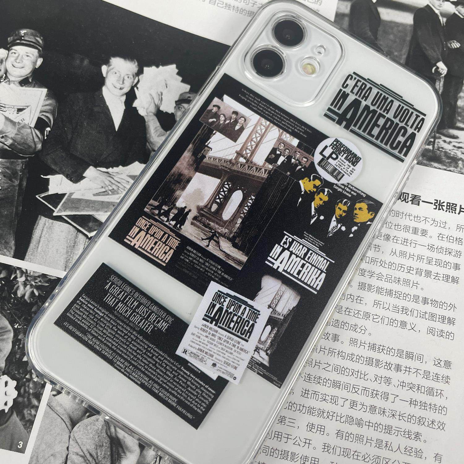 美国往事罗伯特德尼罗原创安卓透明美国经典电影创意软壳全包手机壳适用13苹果12promaxr14iphone11xs78p15