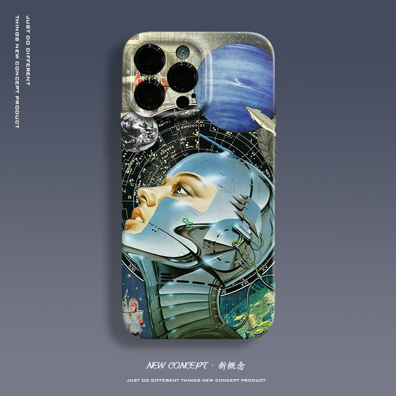 小众秋冬高级感冷淡风土酷潮适用iphone15promax美式复古 手机壳空山基14迷你13网红爆款原创12潮牌独特的11