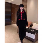 蚂蚁线羊驼混纺针织开衫 大李plus Co.Co系列香风针织 D5MM3358