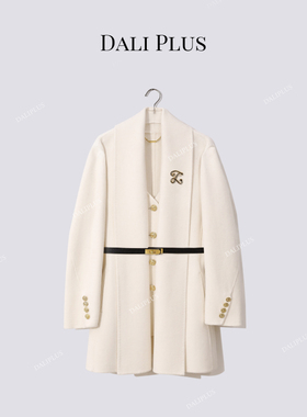 “100羊毛大衣”优雅永不过时白金呢大衣-D5CH5384