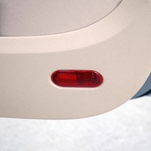 适用大众朗逸POLO途安明锐甲壳虫劲情车门灯片门板反光器红色灯罩