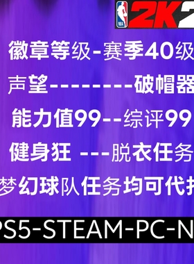 PS5 XBOX PC NBA2K26 VC 声望 徽章 破帽器 公园