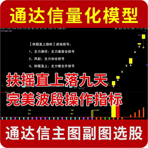 通达信量化模型 扶摇直上落九天 完美波段指标公式 捉妖股源代码
