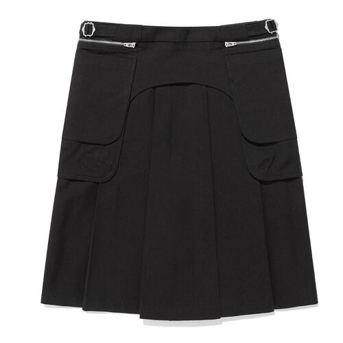 somi家 韩国直邮FFATS 口袋工装百褶开叉半身裙 25SS