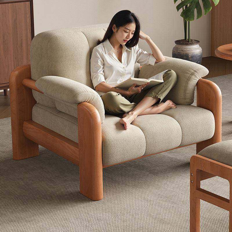 全实木沙发户型客厅阳台原木风用休闲沙发高端布小艺单家人椅沙发,住宅家具,家用单人沙发,淘宝优惠券,粉丝福利购,淘宝优惠卷