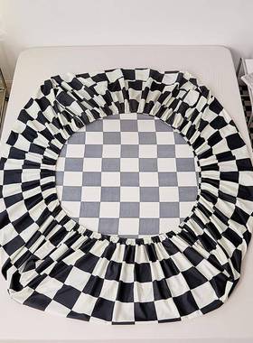 单思件磨毛NRI单床笠1.8m床罩床套三件套席梦床防垫尘保护全床包