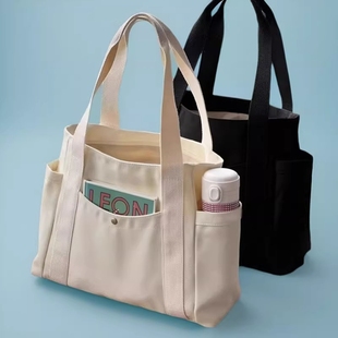 帆布袋大容量男生加厚初中高中手提包手拎袋子文艺学生装 书布袋包