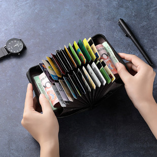 高级感防盗刷卡包男多卡位精致卡包2026新款女士卡包大容量银行卡