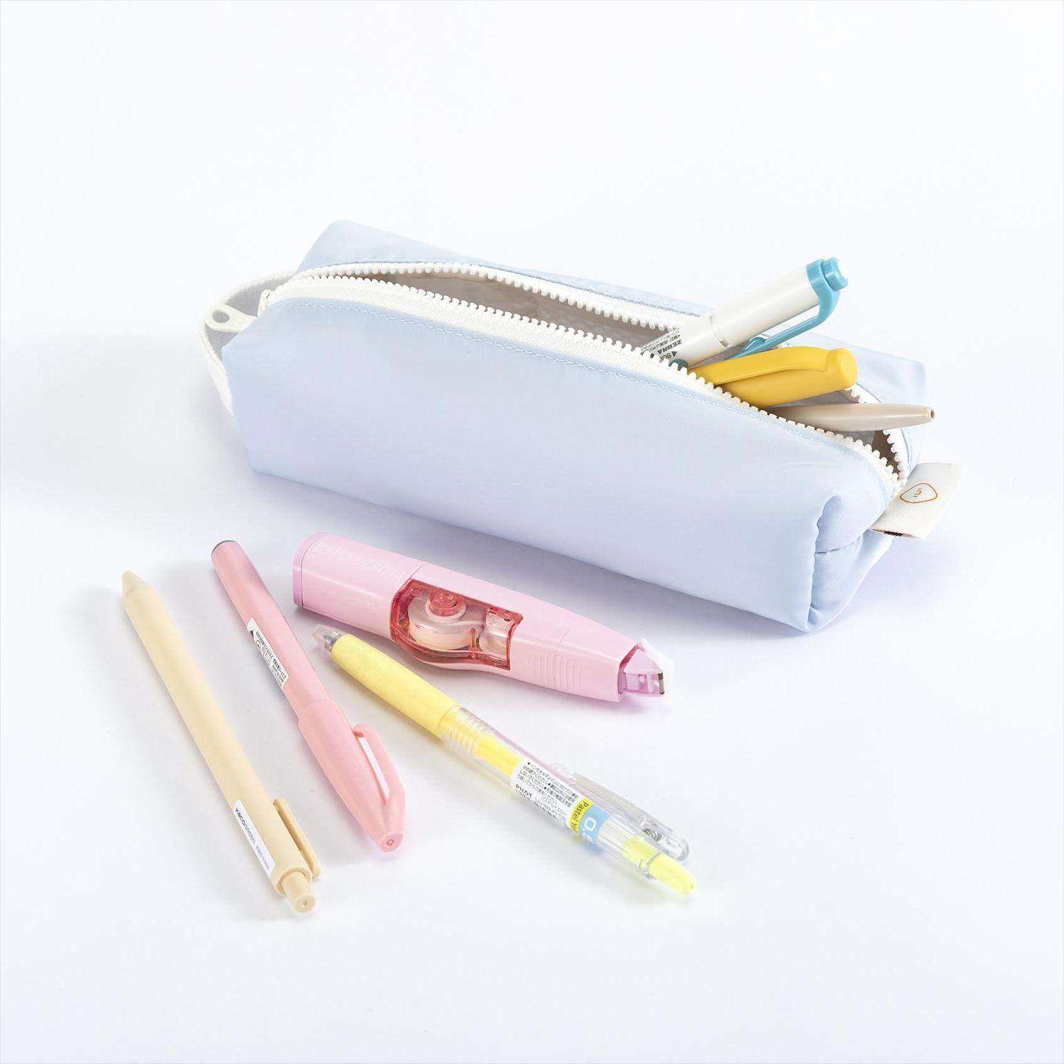 小清新笔袋奶油小方柔软抗摔收纳笔袋轻便简约可爱日系文具盒学生