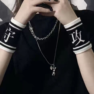 暗黑风男女情侣运动护手腕适用于排球篮球街舞防护薄款