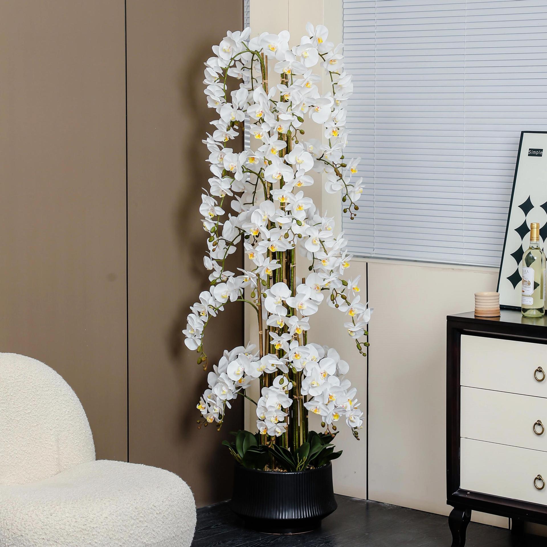 仿真兰盆栽手感大盆大型懒人盆带