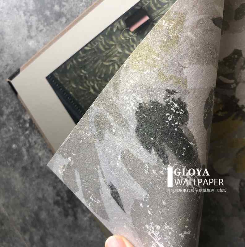 北欧风现代简约墙纸法式复古作旧玫瑰花无纺布壁画卧室客厅壁布i.