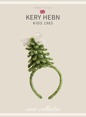 KeryHebn儿童可爱圣诞树发箍女圣诞节装扮高颅顶头箍秋冬发饰拍照