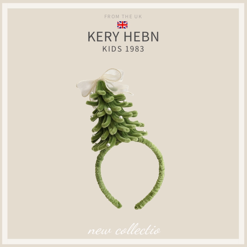 KeryHebn儿童可爱圣诞树发箍女圣诞节装扮高颅顶头箍秋冬发饰拍照