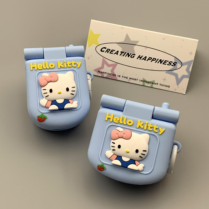 可爱卡通小灵通HelloKitty新款AirPods3代苹果Airpods1/2代苹果耳机套无线蓝牙耳机壳Airpodspro2代软耳机盒