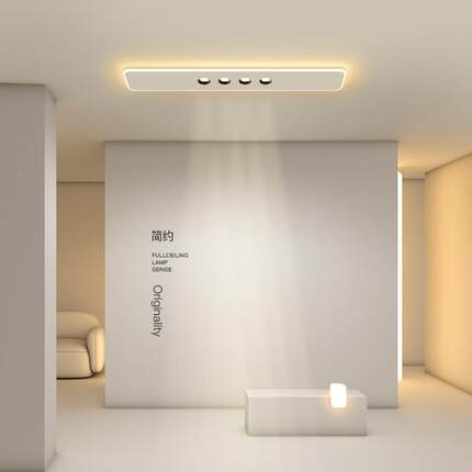 创意NIO过道灯廊简约现关代led楼走吸顶灯长条客厅卧室玄梯中山灯