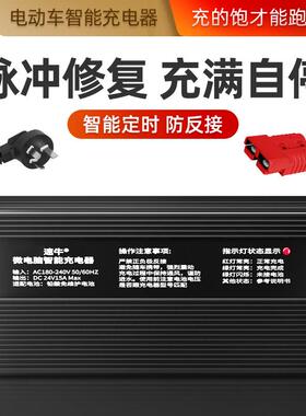 24v1EV-201505a充洗地机扫地6车智能电器12v3伏48v电动充叉车电机