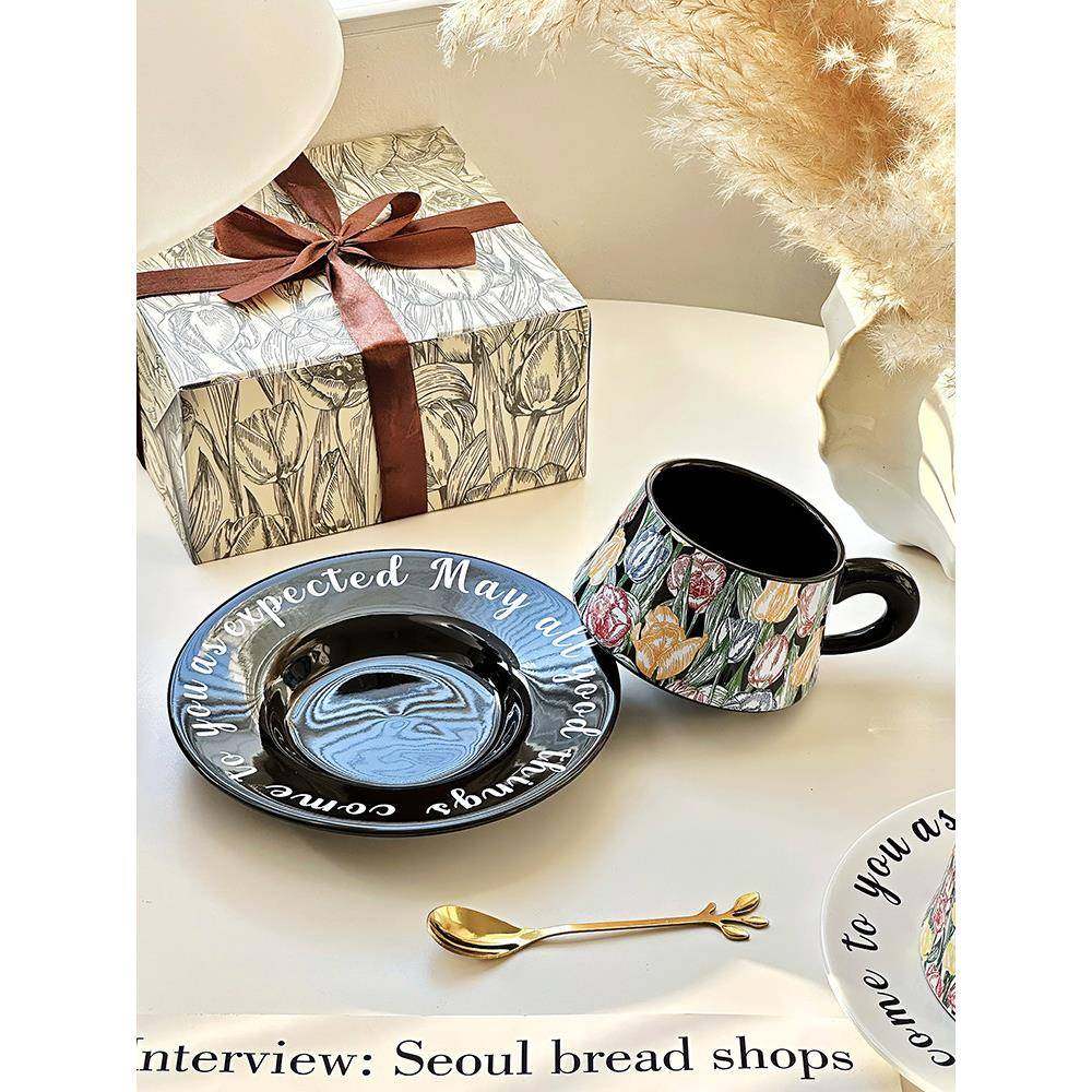 复古高感咖啡杯碟套陶瓷马级克杯精致下装午茶喝水杯生子女情复古,餐饮具,马克杯,淘宝优惠券,粉丝福利购,淘宝优惠卷