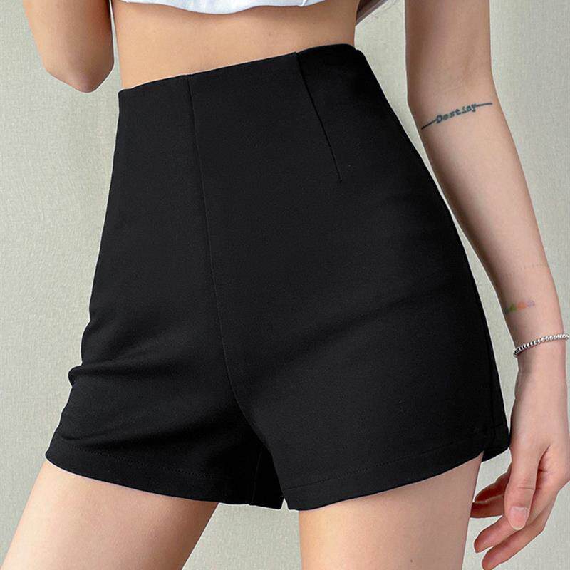 黑色西装短裤女春夏2026新款高腰紧身显瘦休闲外穿打底热裤安全裤