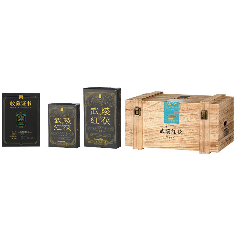 武陵红茯8kg高端金花红茶花果香茶干茶叶送人1kg*8典藏收藏款
