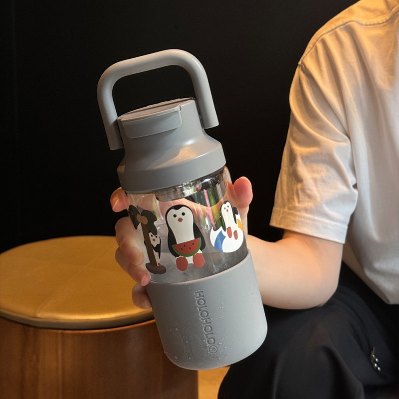 章鱼小姐的杯子耐高温玻璃杯大容量女高颜值茶水分离便携泡茶水杯,餐饮具,玻璃杯,淘宝优惠券,粉丝福利购,淘宝优惠卷