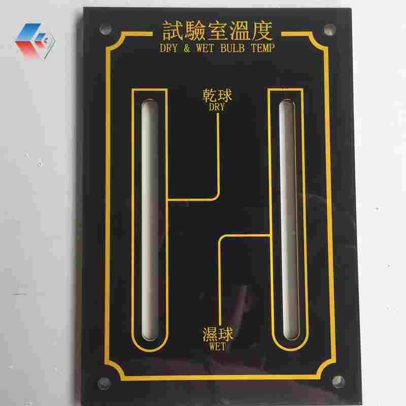 盐雾机干湿球亚克力面板玻璃温度计L型温度计配套面板试验箱现货